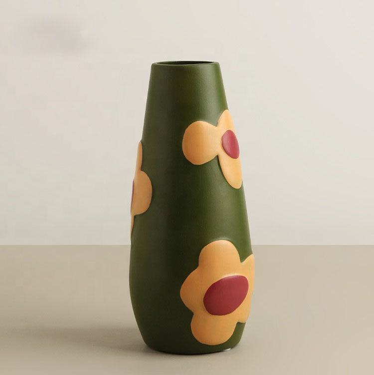 Handmade Custom Design High Quality Modern Art Deco Ceramic Flower Vase