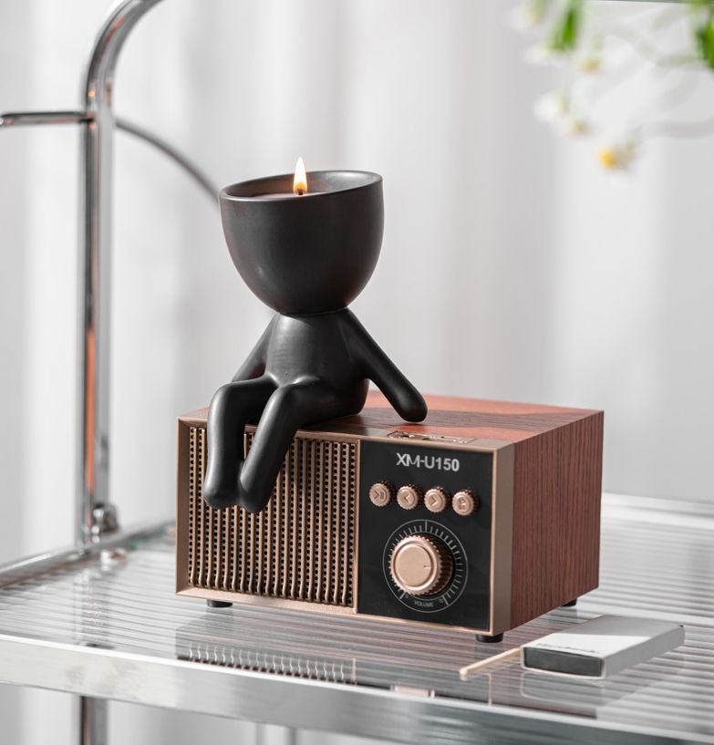 Nordic Creative Modern Black or white Lazy Small Ceramic Flowerpot or candle holder Personalized