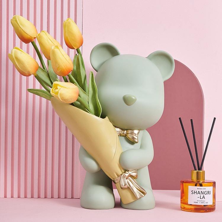 Light Luxury Violent Bear Flower Vase