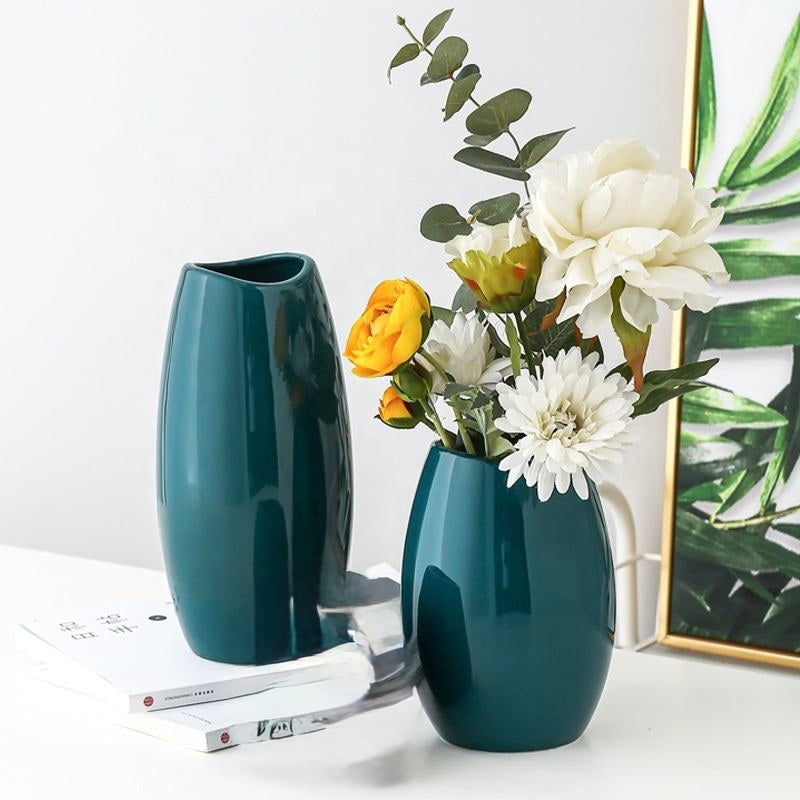 Set of 2 Handmade Modern Ceramic Vase European Design