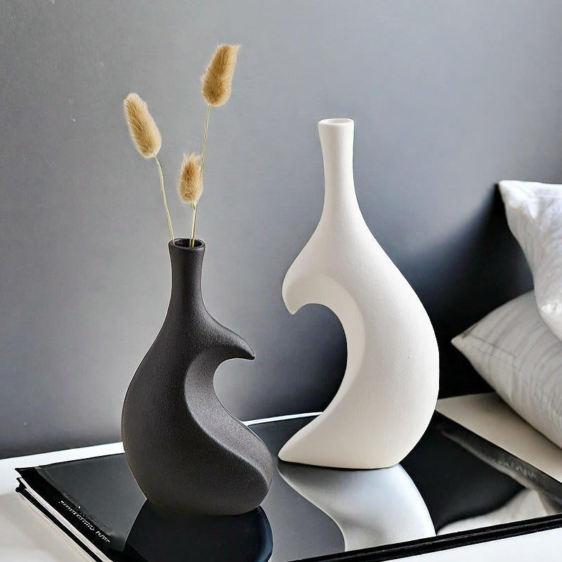 Creative Ceramic Vase Modern Vintage Home Decor Luxury Love Heart Shape