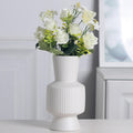 Black or White Simple White Ceramic Vase