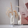 Set of 2 Home Decor Ceramic Crafts European Style Modern Simple Ceramic Vase