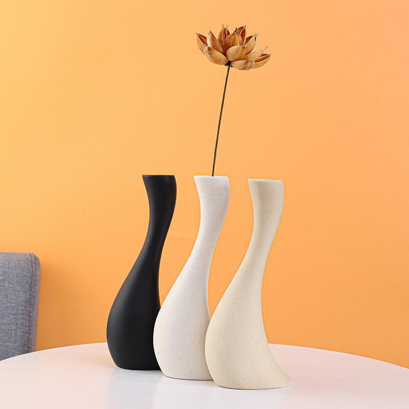 Handmade Modern Frosted Ceramic Vase