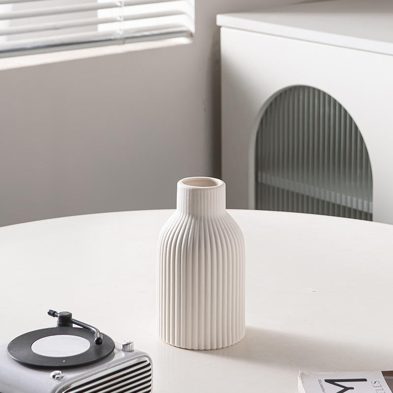 Modern Simple Creative Ceramic White Dried Flower Vase
