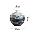 Handmade Patterned Swirl Ceramic Vase