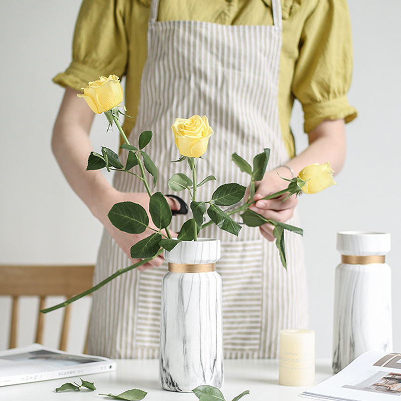 Marble Design Dried Flower Vase