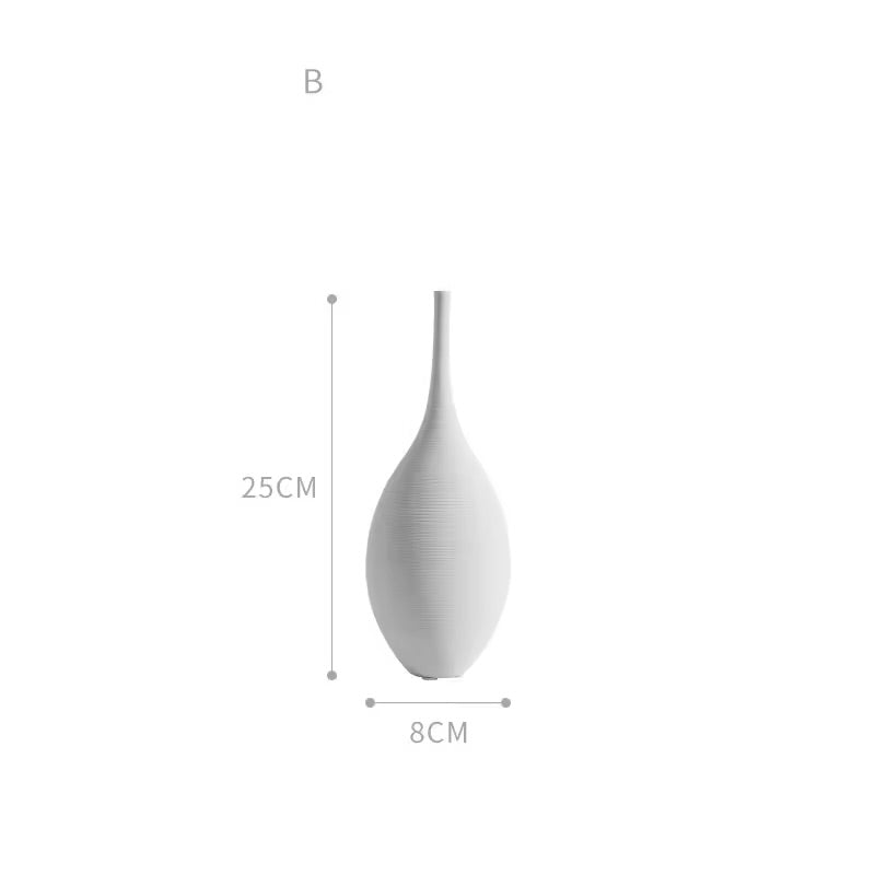 High End Handmade Design Black White Art Vase