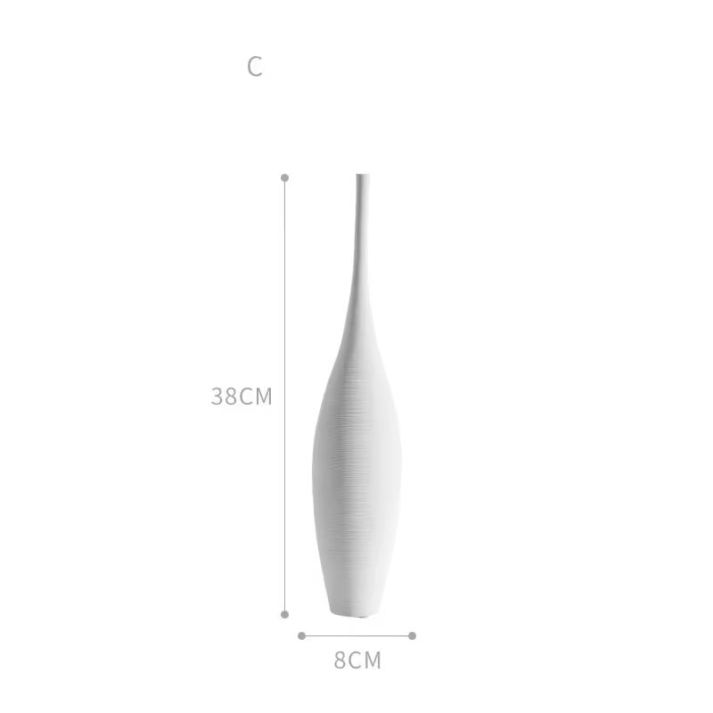 High End Handmade Design Black White Art Vase