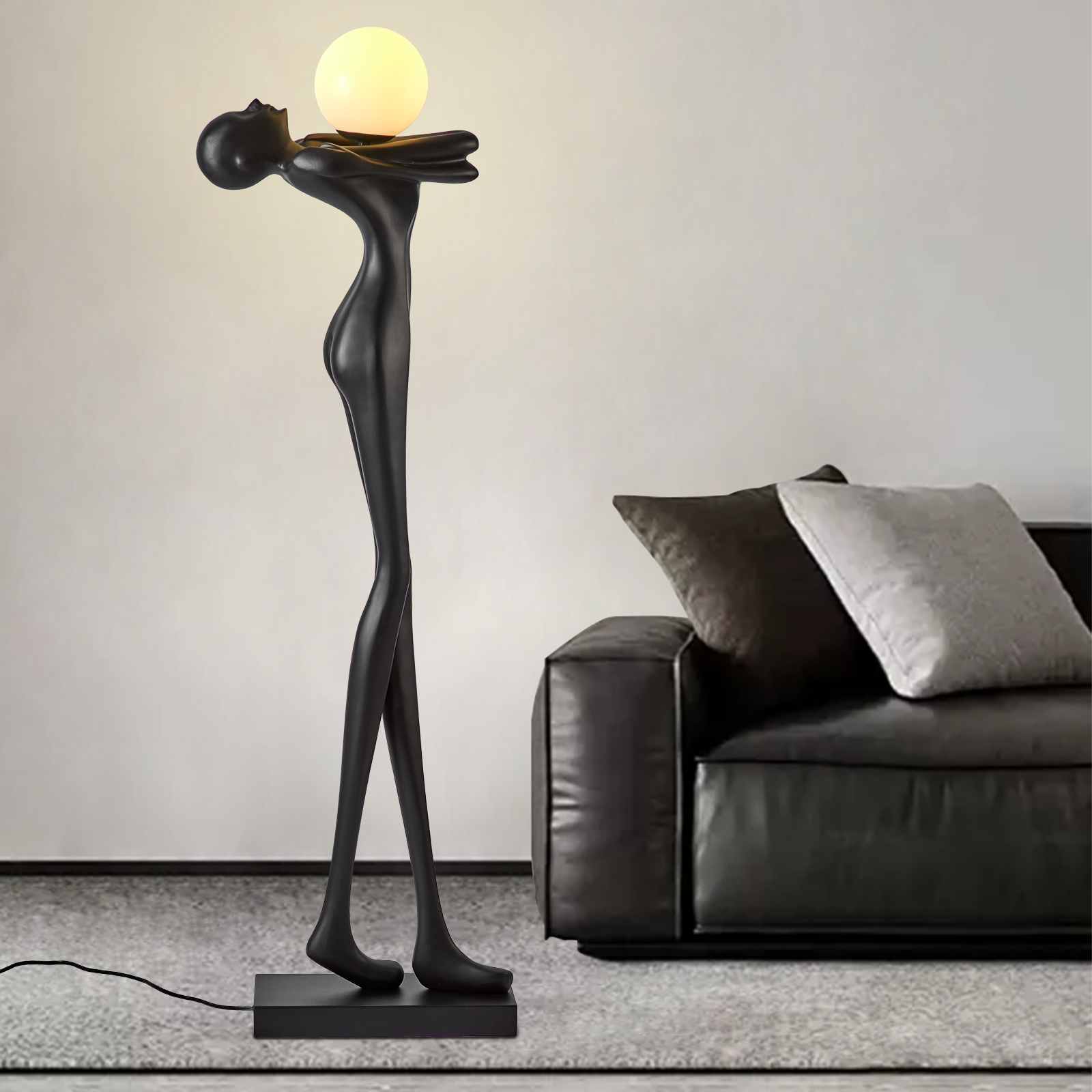 Post-Modern Designer Floor Lamp Humanoid Art Sculpture