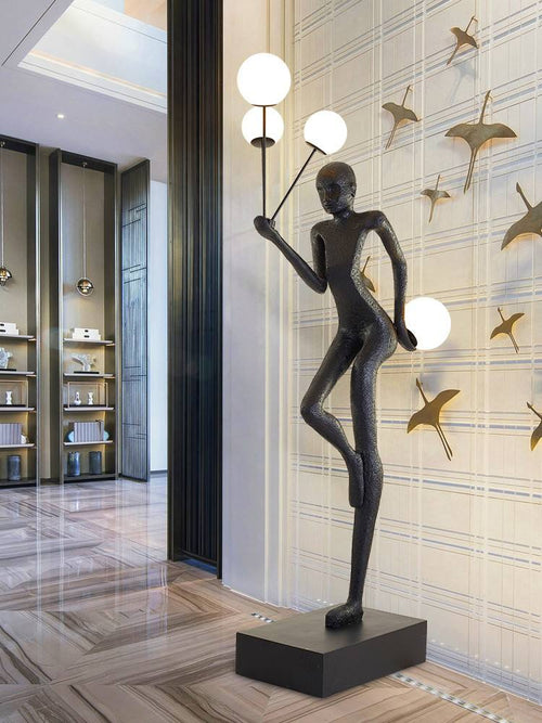 6 feet Hotel Oversize Art Human Sculpture Lamparas Decorativas Lampen