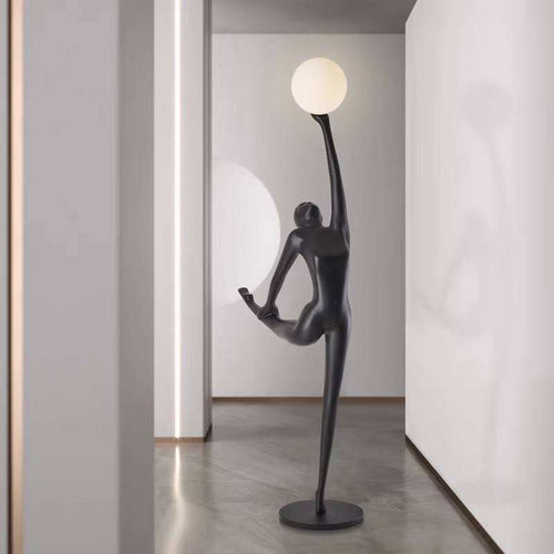 7  feet Designer Design Art Contemporary Hotel Lobby Creative Vertical LED Human Sculpture