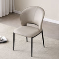 Modern Italian Style PU Leather Premium Waterproof Design Dining Chairs