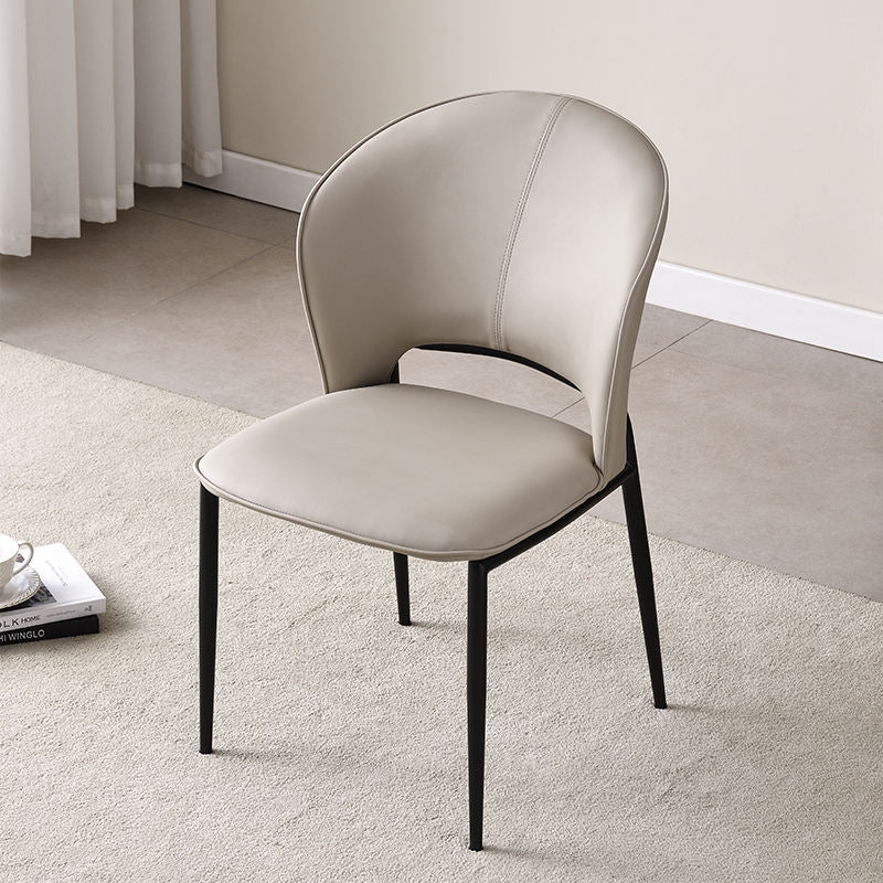 Modern Italian Style PU Leather Premium Waterproof Design Dining Chairs