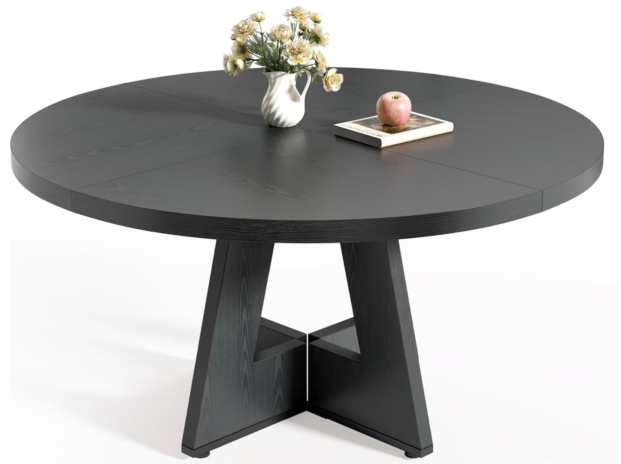 Round Dining Table for 4-6 People, 47 Inches Dining Room Table