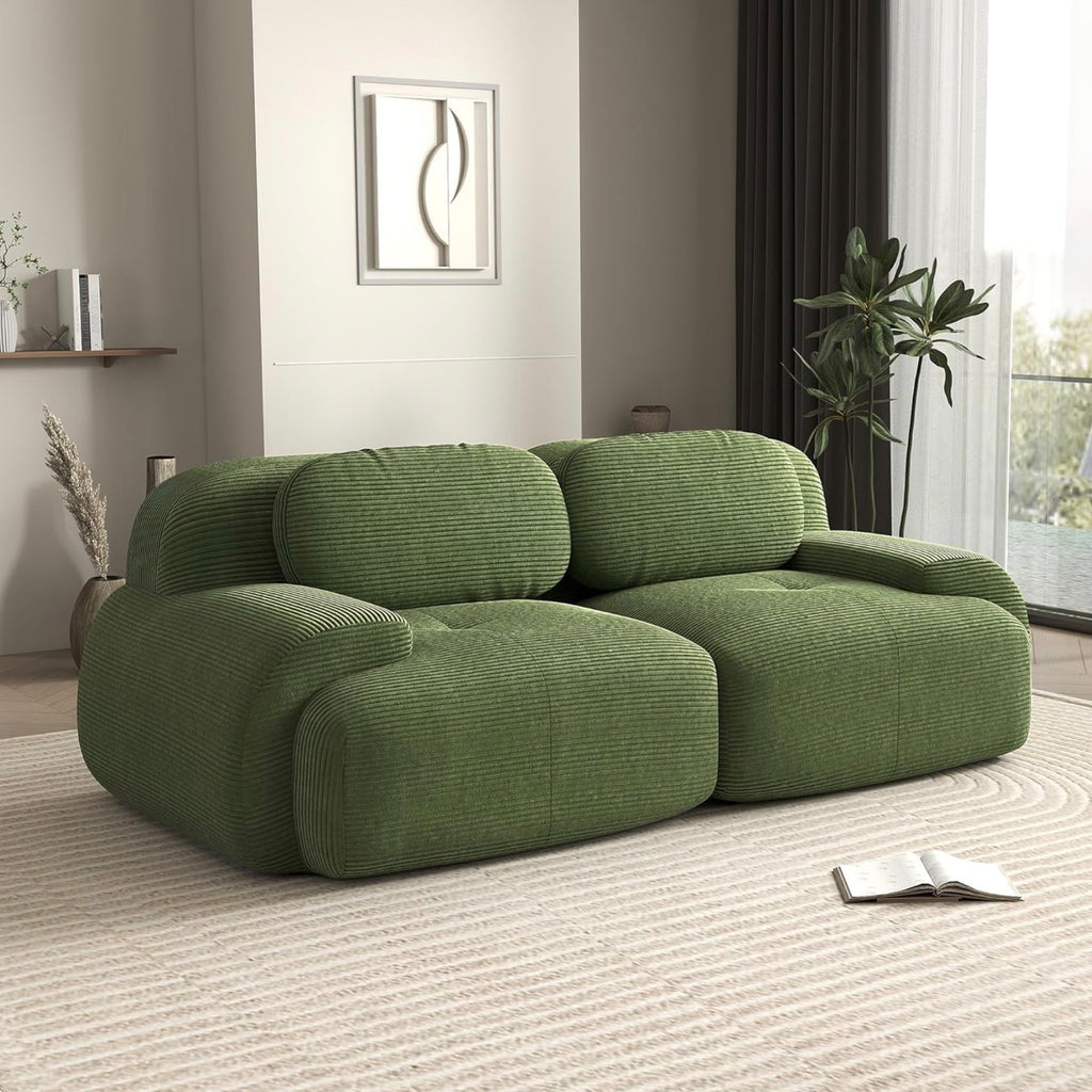 81.8 Inch Modular Sectional Sofa, 2-Seater Cloud Couch with Deep Seat