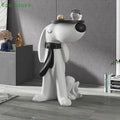 36 inch Home Decor Creative Large Floor Dog Figure Sculpture DecoratioN
