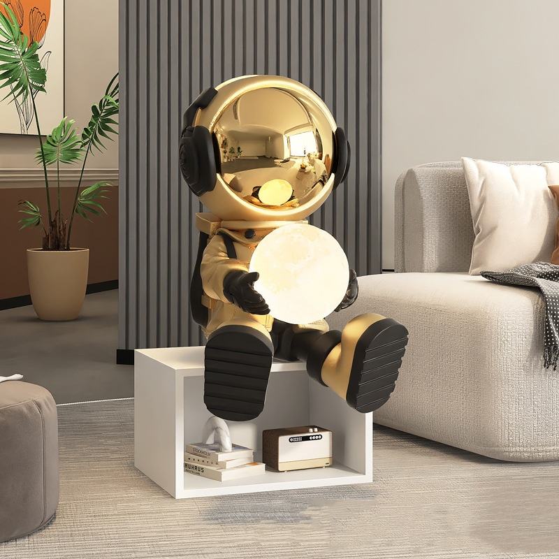 Creative Cartoon Astronaut Bedside Table Ornaments Home Accessories Children'S Room