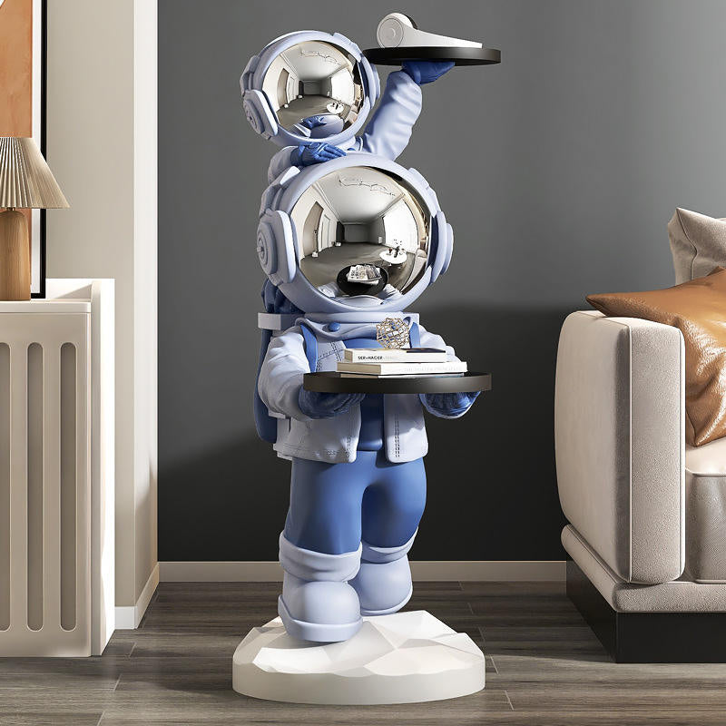 Astronaut Sculpture Living Room Decoration Creative Astronaut Tray and BLUETOOTH Speaker