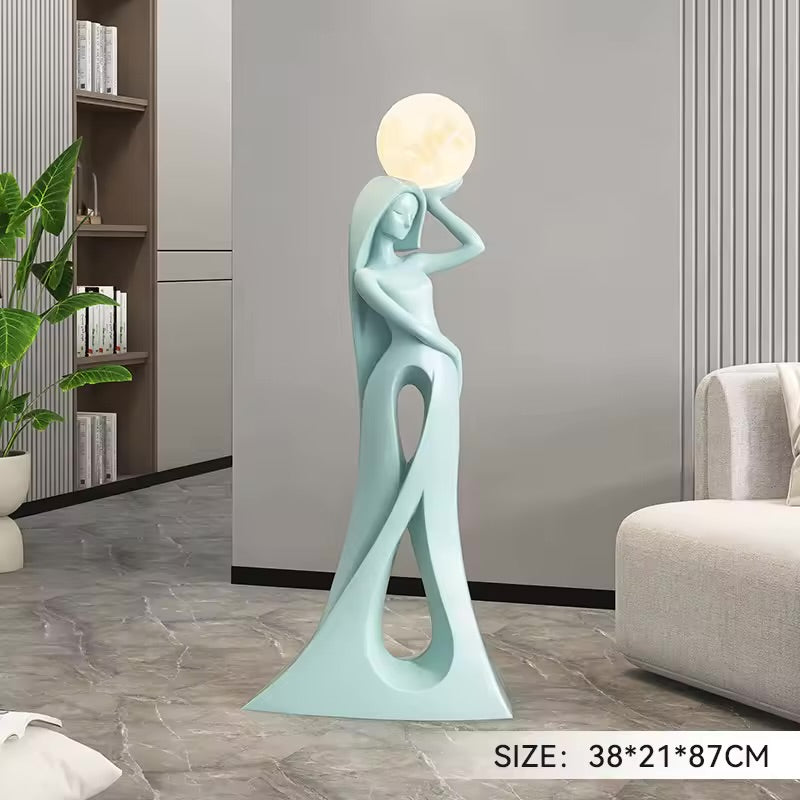 35 inch Abstract Figure Art Sculpture Large Ornaments Light Luxury Living RooM - Bed Room