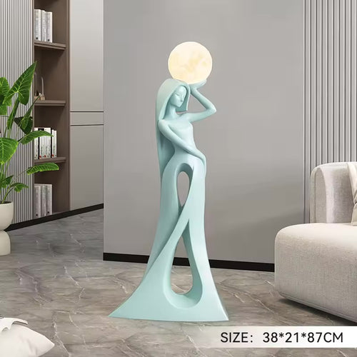 35 inch Abstract Figure Art Sculpture Large Ornaments Light Luxury Living RooM - Bed Room