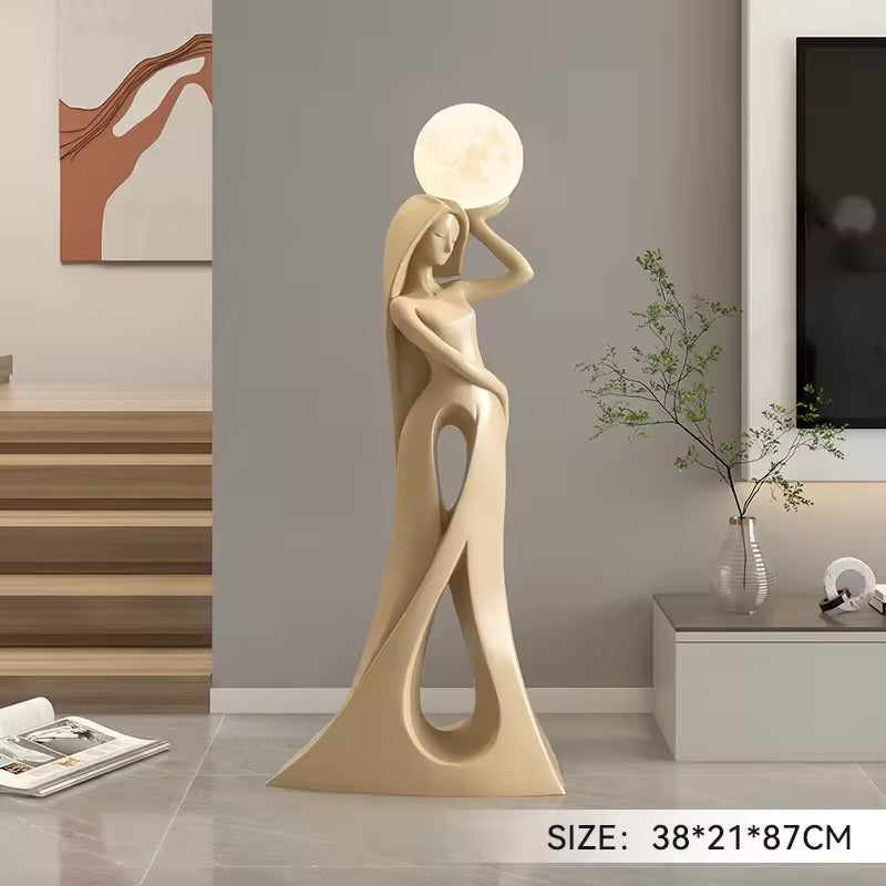 35 inch Abstract Figure Art Sculpture Large Ornaments Light Luxury Living RooM - Bed Room