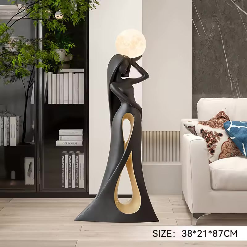 35 inch Abstract Figure Art Sculpture Large Ornaments Light Luxury Living RooM - Bed Room
