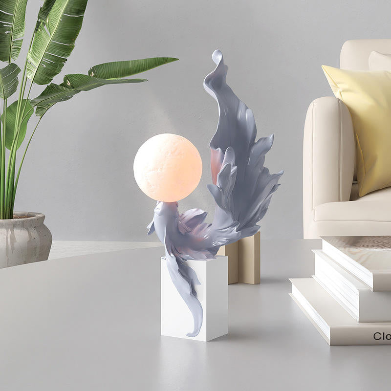 Office Bed Room Living Room Light Luxury Koi Tabletop Decoration