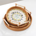 SET OF THREE Hand Craft Naturally Rattan Shell