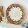 9 inch Hand made rattan tray