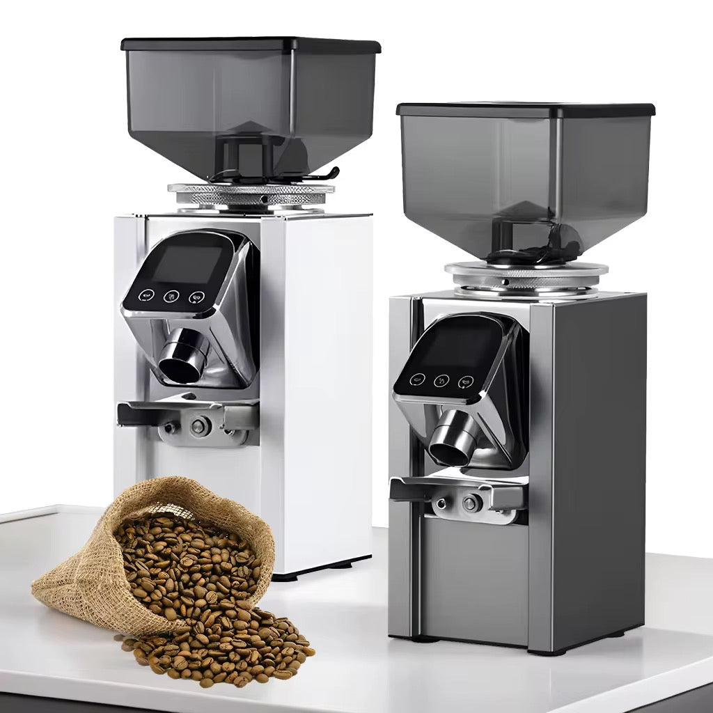 Advanced Adjustment Aluminum LED Display Professional Commercial Electric Coffee Bean Grinders Machine for Cafe
