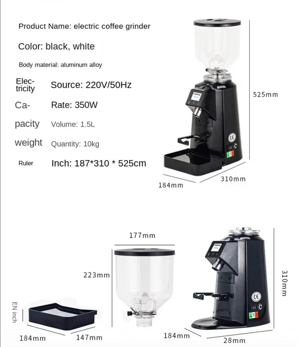 Professional 64Mm D164 900E Aluminium Alloy Espresso 1Zpresso Flat Burr 110V Commercial Electric Coffee Grinder for Sale