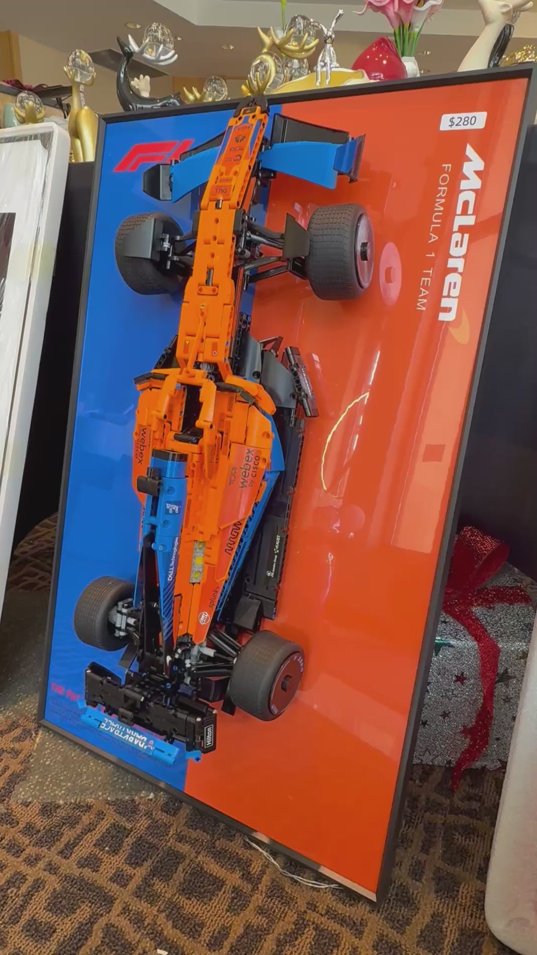 Assembled McLaren Lego Car with Frame